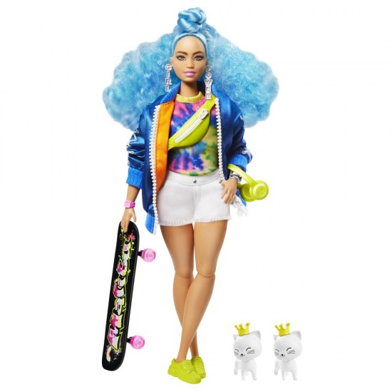 BARBIE EXTRA - BLUE CURLY HAIR (GRN30)