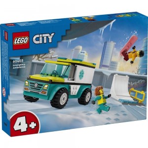 LEGO CITY - EMERGENCY AMBULANCE AND SNOWBOARDER (60403)