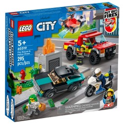 LEGO CITY - ΠΥΡΟΣΒΕΣΤΙΚΗ ΔΙΑΣΩΣΗ & ΑΣΤΥΝΟΜΙΚΗ ΚΑΤΑΔΙΩΞΗ (60319)