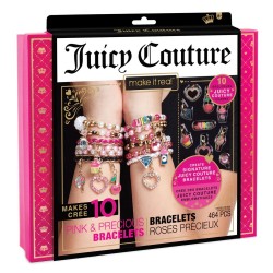 MAKE IT REAL - JUICY COUTURE PINK AND PRECIOUS BRACELETS (4408)