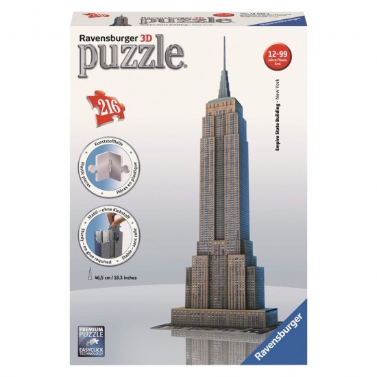 RAVENSBURGER ΠΑΖΛ - 3D 216 ΤΕΜ. EMPIRE STATE BUILDING (12553)